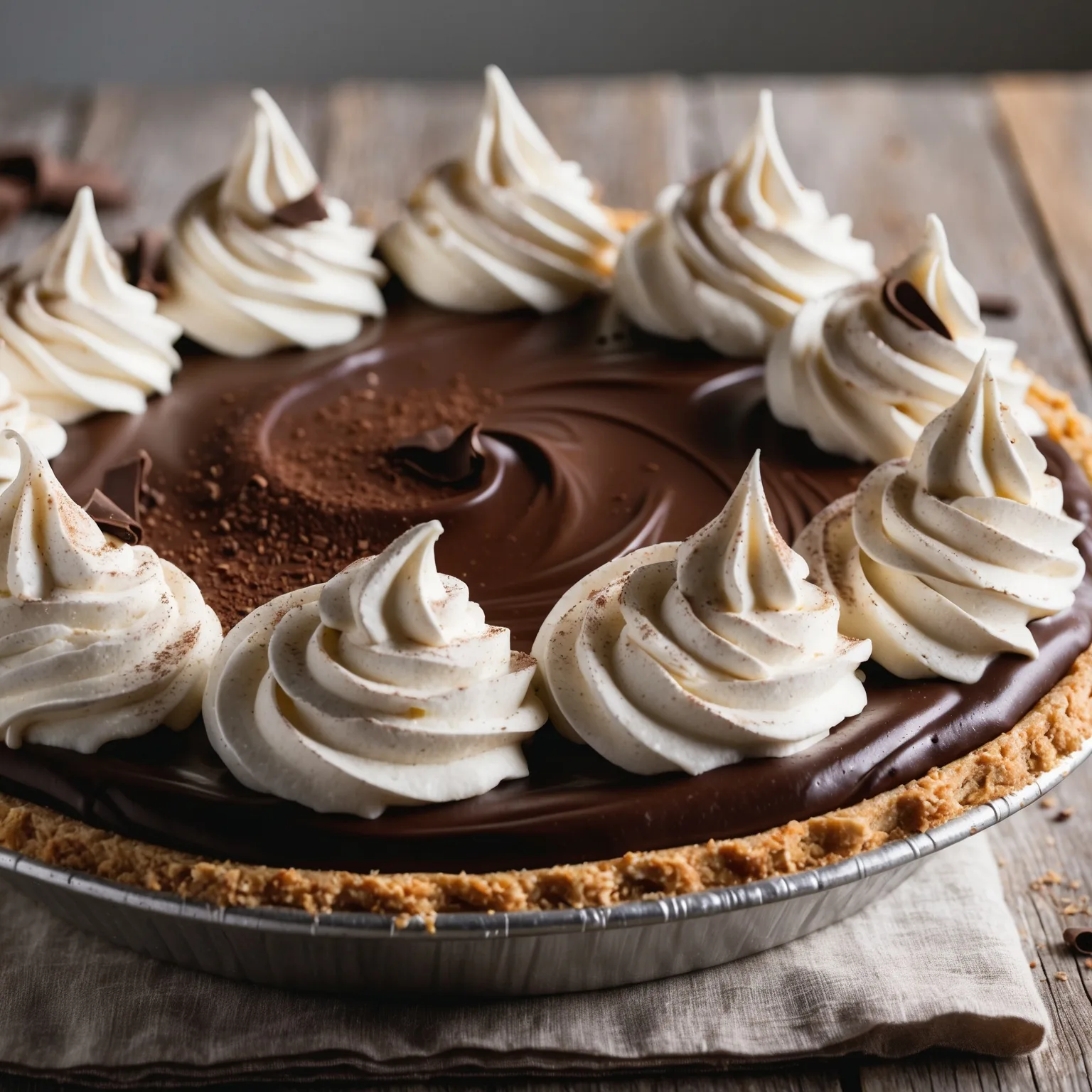 Easy No-Bake Chocolate Cream Pie