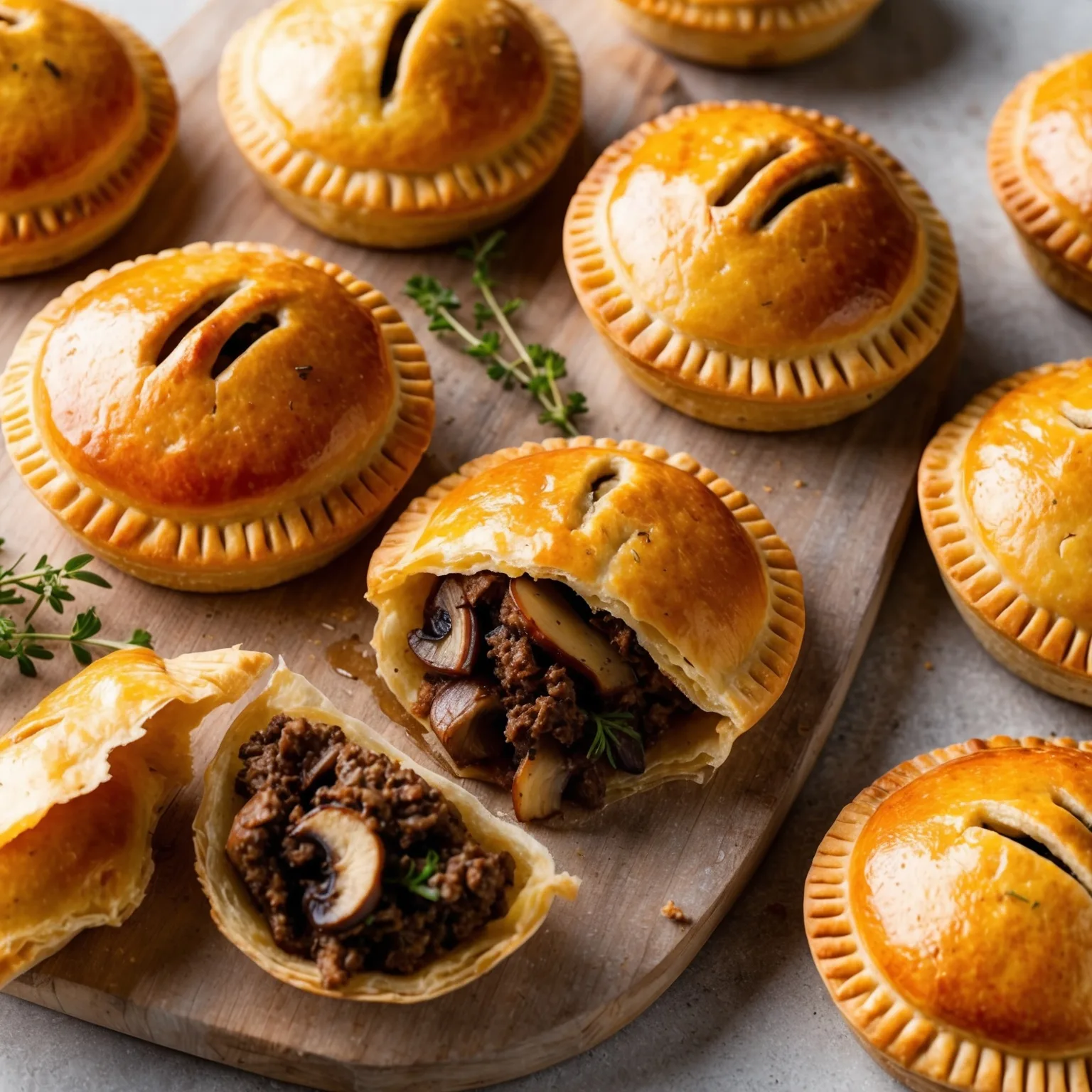Beef and Mushroom Hand Pies