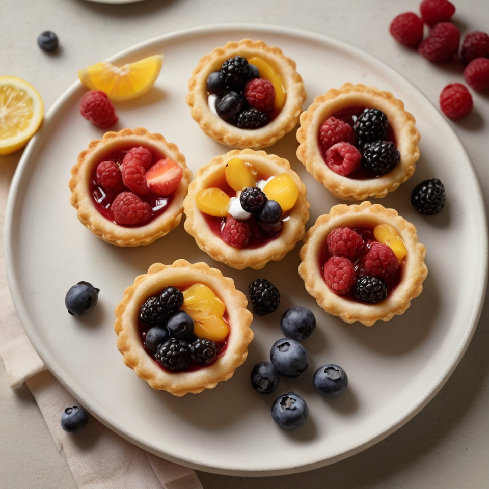 Easy Lemon Curd Tartlets with Berries