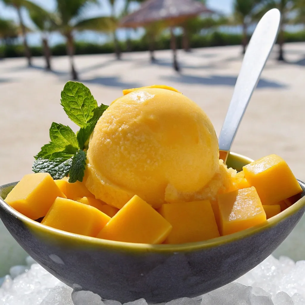 Easy Mango Sorbet