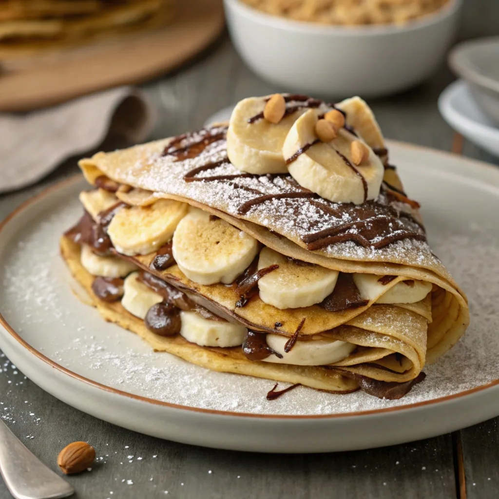 Banana Nutella Crepes