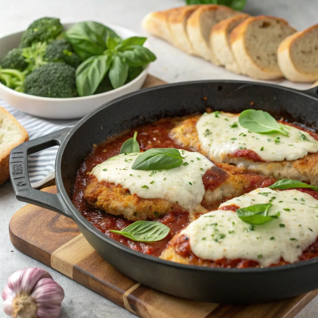 easy Chicken Parmesan Skillet recipe