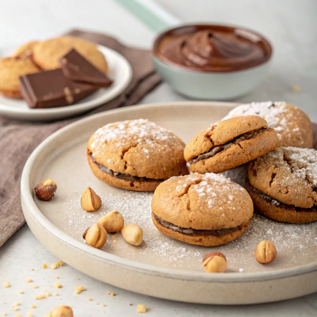 Chocolate Hazelnut Spread Cookies