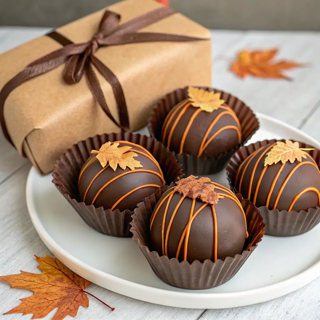 Gourmet Hot Chocolate Bombs with Pumpkin Spice, featuring dark chocolate, whipped cream, and a sprinkle of nutmeg