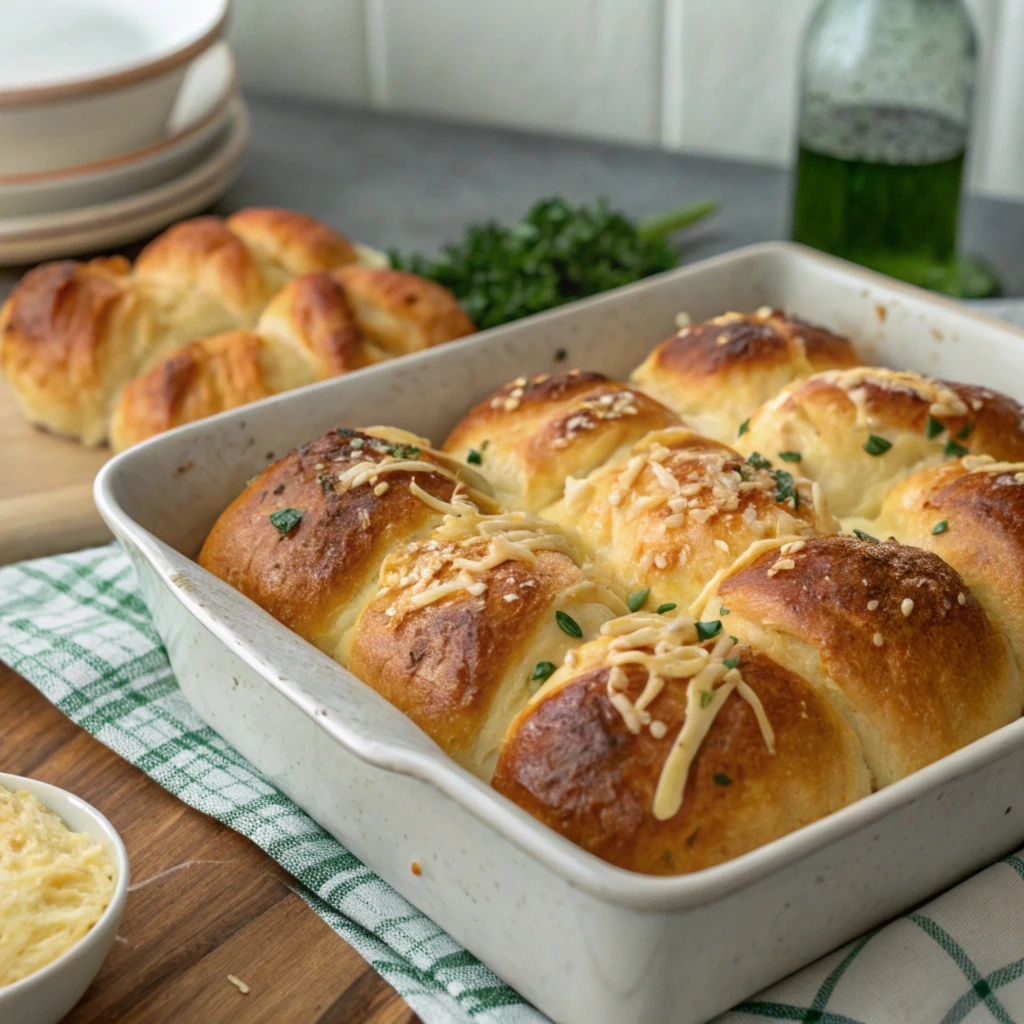 Quick & Easy Cheesy Pull-Apart Crescent Rolls